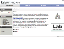 Tablet Screenshot of labdistributors.com.au